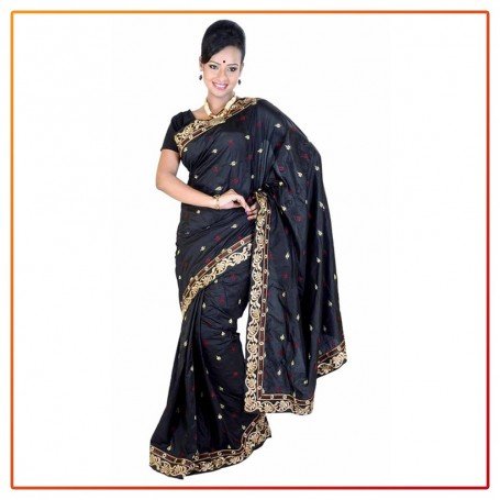 Murshidabad Silk Embroidari Jori Border Original Saree 025