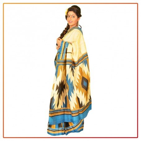 Murshidabad Silk Printed Saree 048