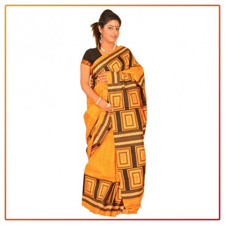 Murshidabad Silk Printed Saree 055
