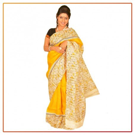 Murshidabad Silk Printed Saree 057